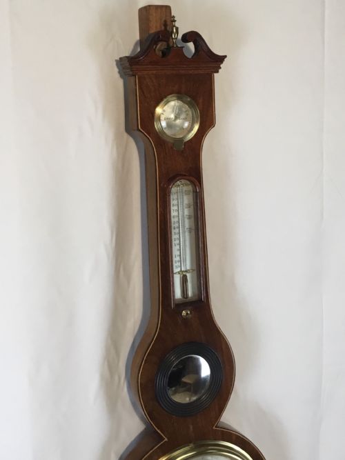 INLAID MAHOGANY BAROMETER BY J GROCE YORK - ADDITIONAL PHOTO 2