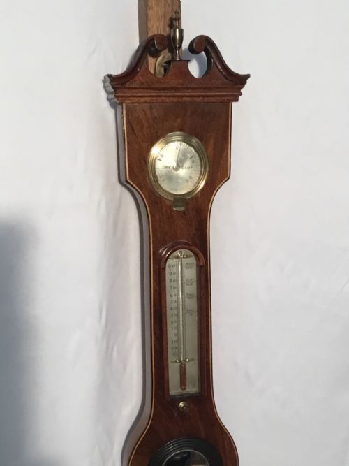INLAID MAHOGANY BAROMETER BY J GROCE YORK - ADDITIONAL PHOTO 5