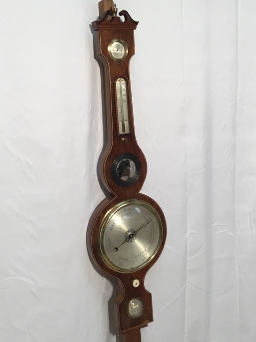 INLAID MAHOGANY BAROMETER BY J GROCE YORK - ADDITIONAL PHOTO 8