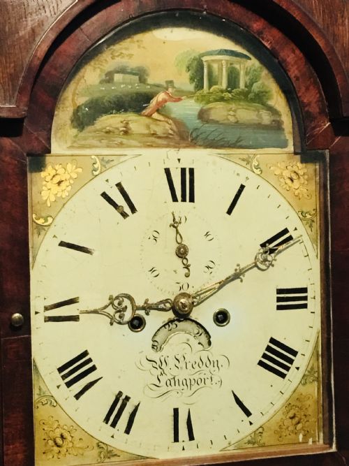 fig 1. Somerset Country Longcase Clock by W Preddy, 1830.