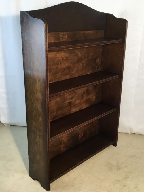 Edwardian Oak Open Shelf Bookcase