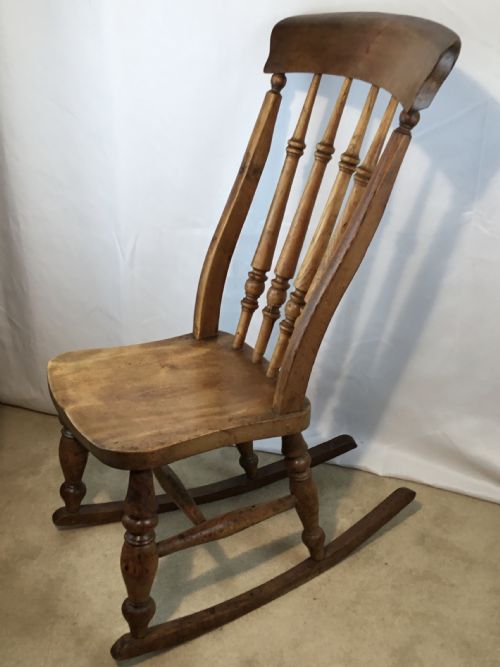 Charming Full Size Spindle Back Rocking Chair