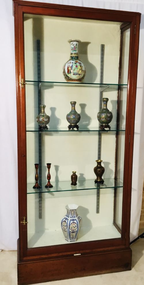 Large Edwardian Retail Shop Display Cabinet (Not Contents).
