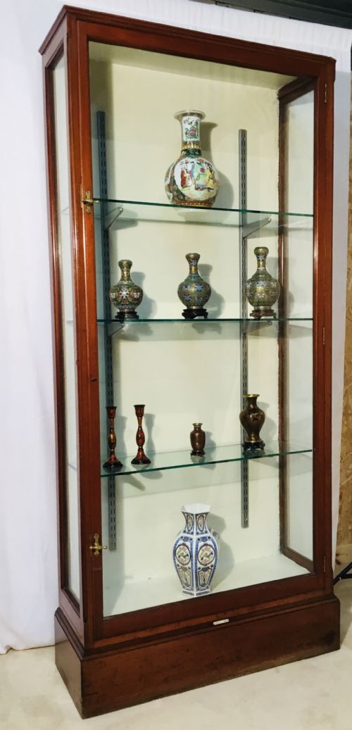 fig 1. Large Edwardian Retail Shop Display Cabinet (Not Contents).