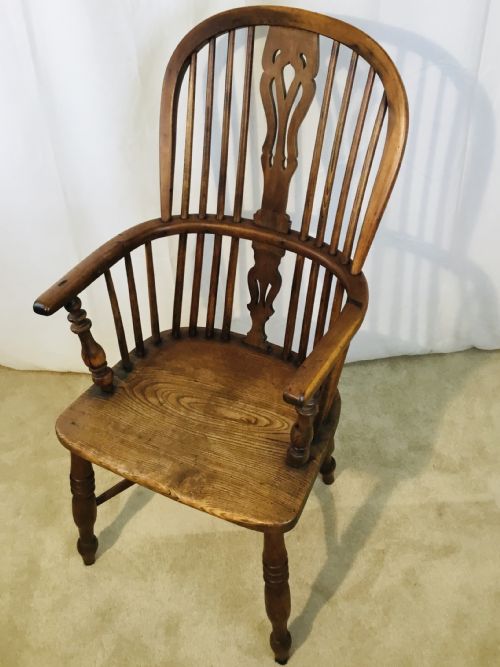 YEW ELM WINDSOR CHAIR CIRCA 1850 - ADDITIONAL PHOTO 7