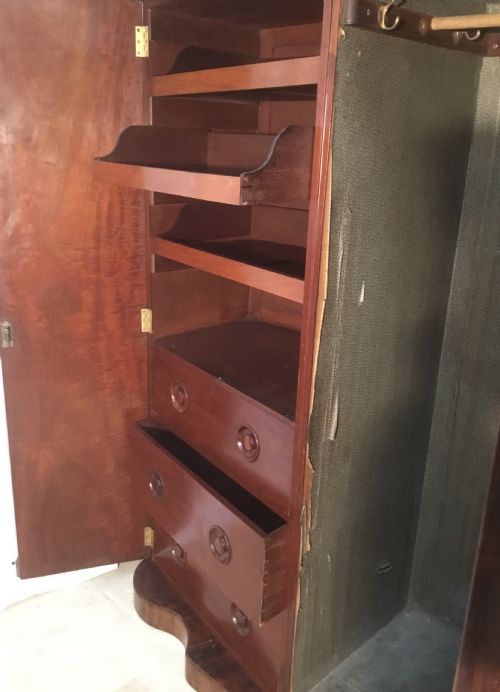 FABULOUS MID VICTORIAN COMPACTUM WARDROBE - ADDITIONAL PHOTO 3