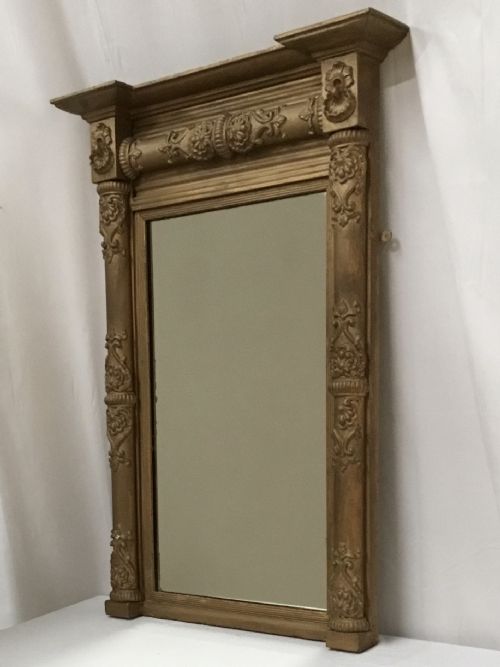 Gilt Decorated Pier Mirror