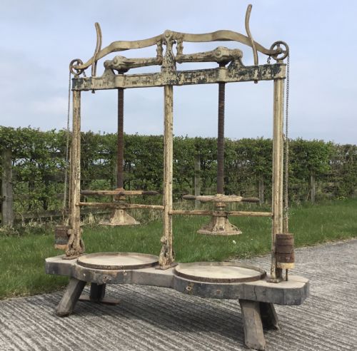 Double Truckle Somerset Cheese Press by Wensley of Mark