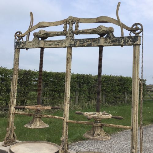 fig 3. Double Truckle Somerset Cheese Press by Wensley of Mark