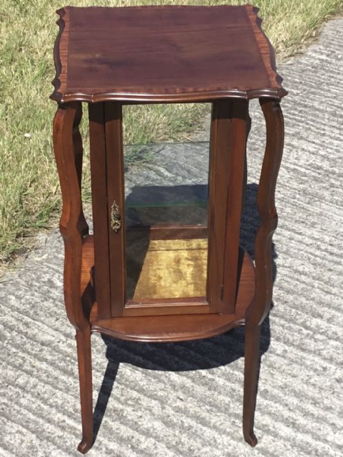 SUPERB ARTS CRAFTS INLAID BIJOUTERIE CABINET - ADDITIONAL PHOTO 1