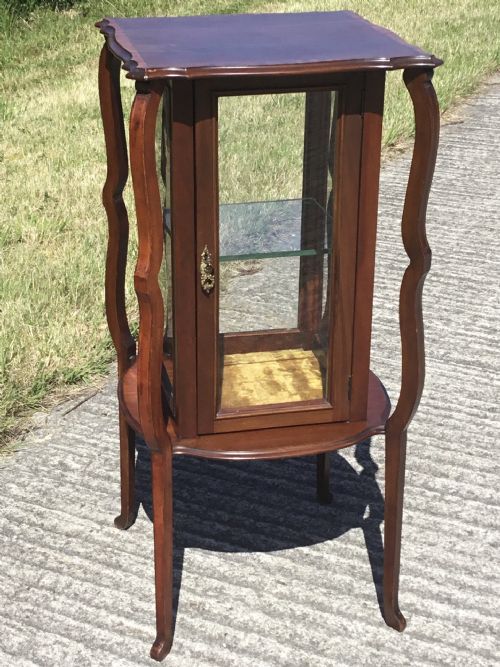 SUPERB ARTS CRAFTS INLAID BIJOUTERIE CABINET - ADDITIONAL PHOTO 2