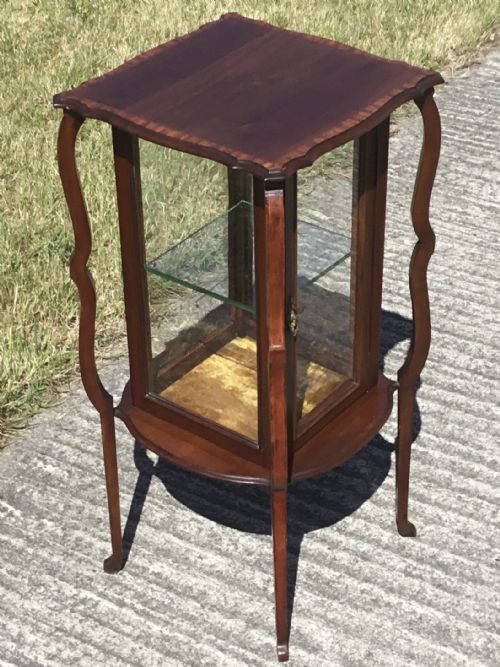 SUPERB ARTS CRAFTS INLAID BIJOUTERIE CABINET - ADDITIONAL PHOTO 3