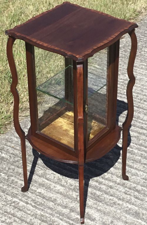 SUPERB ARTS CRAFTS INLAID BIJOUTERIE CABINET - ADDITIONAL PHOTO 5