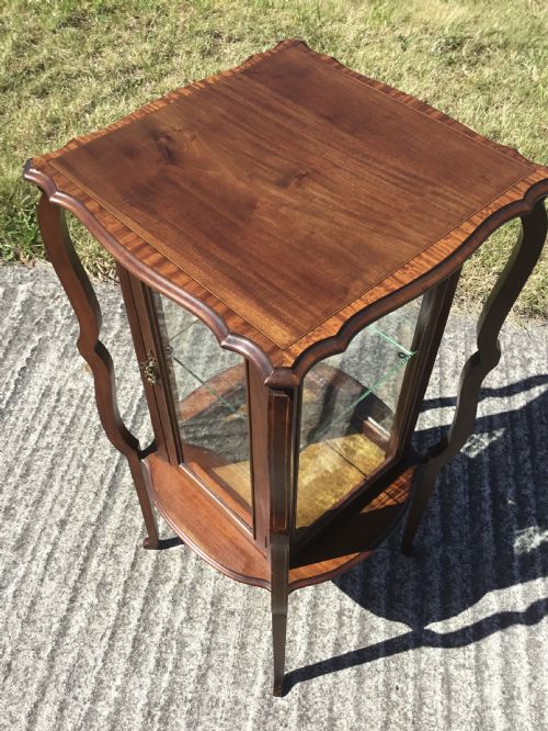 SUPERB ARTS CRAFTS INLAID BIJOUTERIE CABINET - ADDITIONAL PHOTO 8