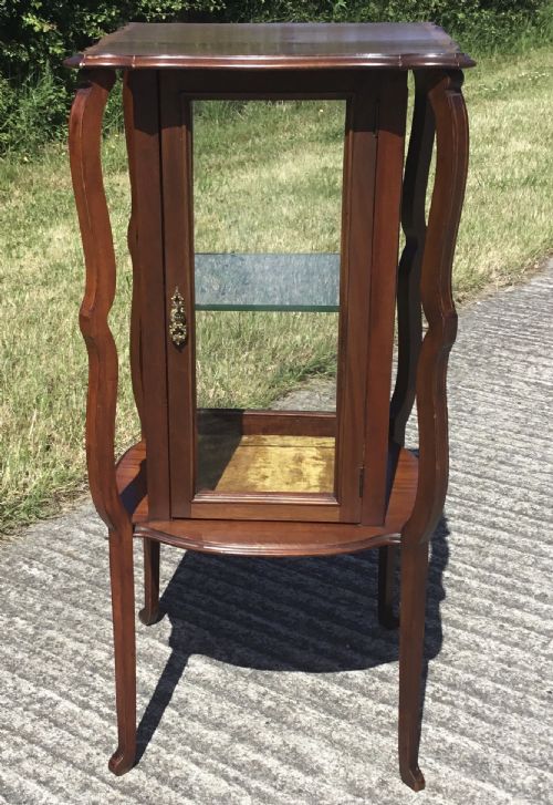 SUPERB ARTS CRAFTS INLAID BIJOUTERIE CABINET - ADDITIONAL PHOTO 9