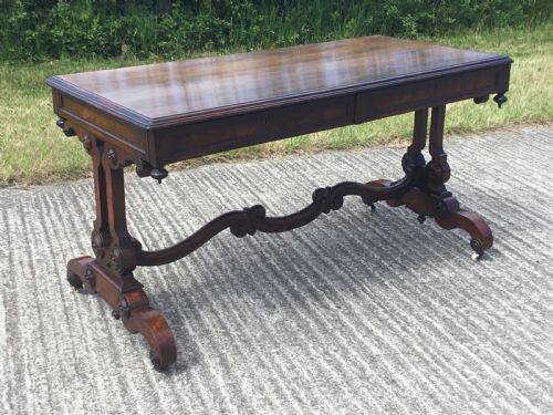 FABULOUS WILLIAM 4TH ROSEWOOD LIBRARY TABLE - ADDITIONAL PHOTO 2