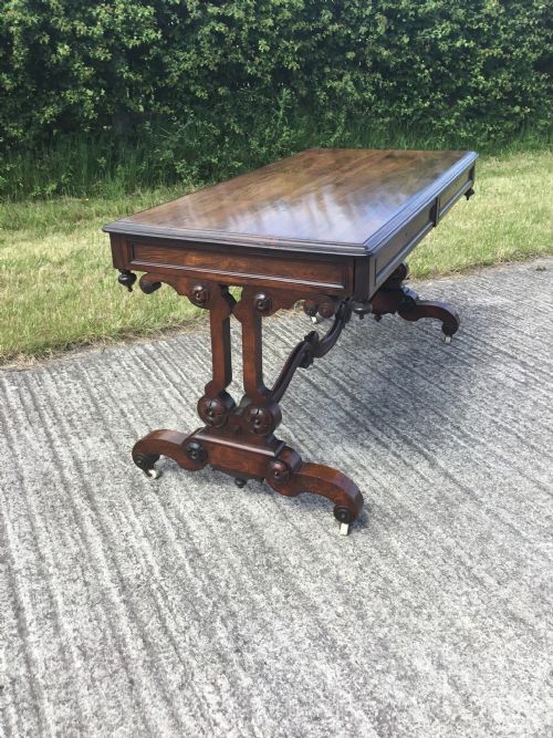 FABULOUS WILLIAM 4TH ROSEWOOD LIBRARY TABLE - ADDITIONAL PHOTO 10