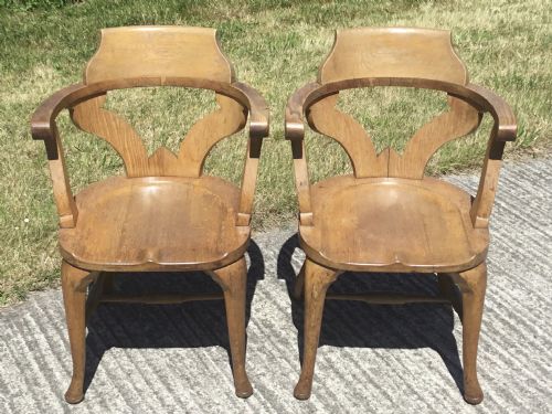 Pair G.w.r. Stationmaster Chairs