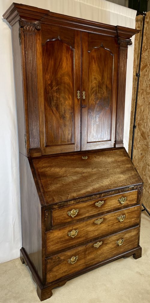 fig 1. Georgian Cupboard Bureau Bookcase