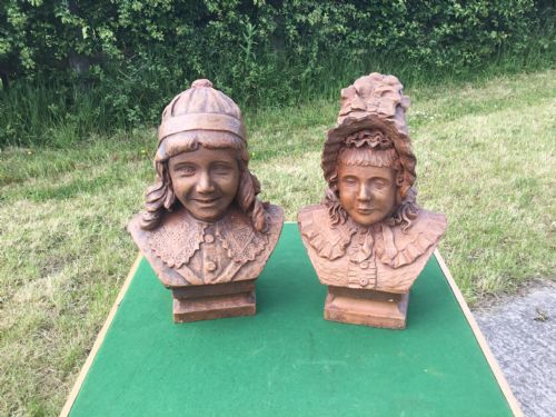 TWO 19TH CENTURY TERRACOTTA BUSTS - ADDITIONAL PHOTO 3