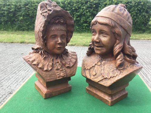 TWO 19TH CENTURY TERRACOTTA BUSTS - ADDITIONAL PHOTO 5