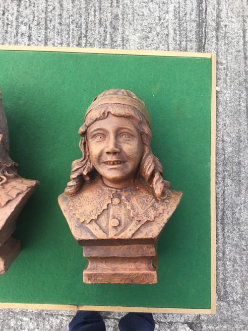 TWO 19TH CENTURY TERRACOTTA BUSTS - ADDITIONAL PHOTO 6