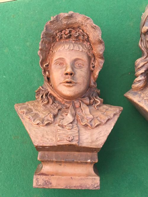 TWO 19TH CENTURY TERRACOTTA BUSTS - ADDITIONAL PHOTO 7