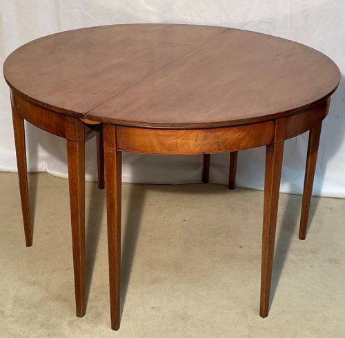 GEORGIAN DINING TABLE DEMI LUNE ENDS - ADDITIONAL PHOTO 8