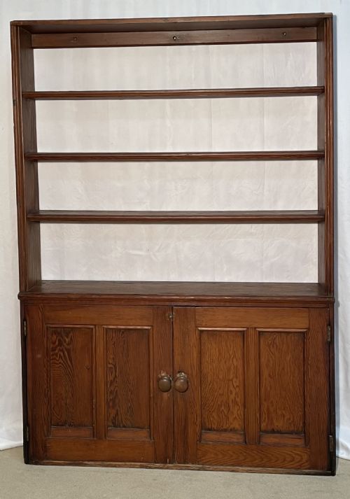 Pitch Pine Victorian Bookcase