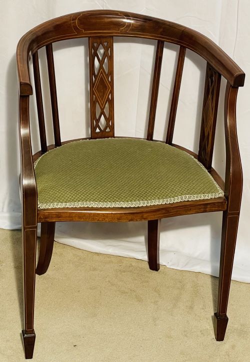Edwardian Inlaid Desk Chair
