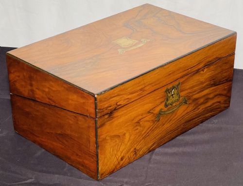 Victorian Walnut Travelling Lap Desk