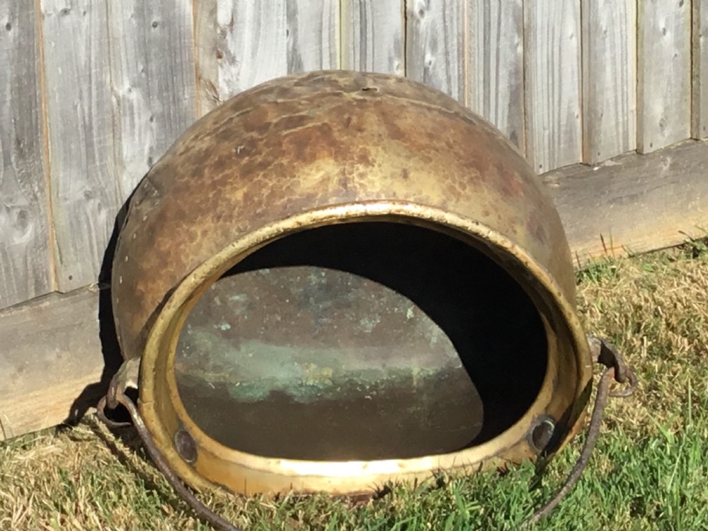 Large Brass Cauldron 18th Century View VI