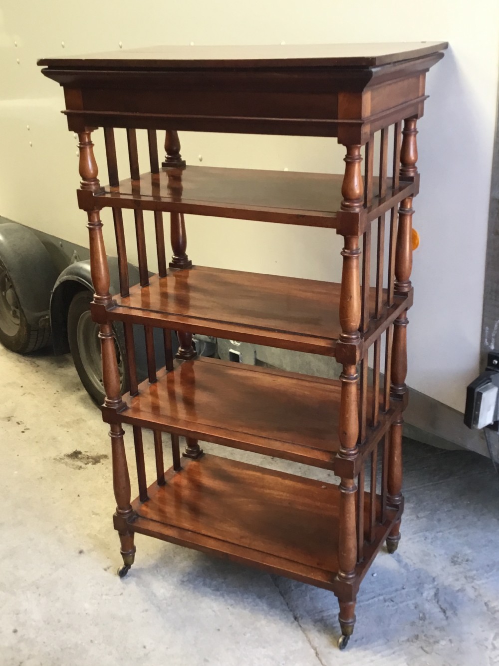 Victorian mahogany whatnot View II