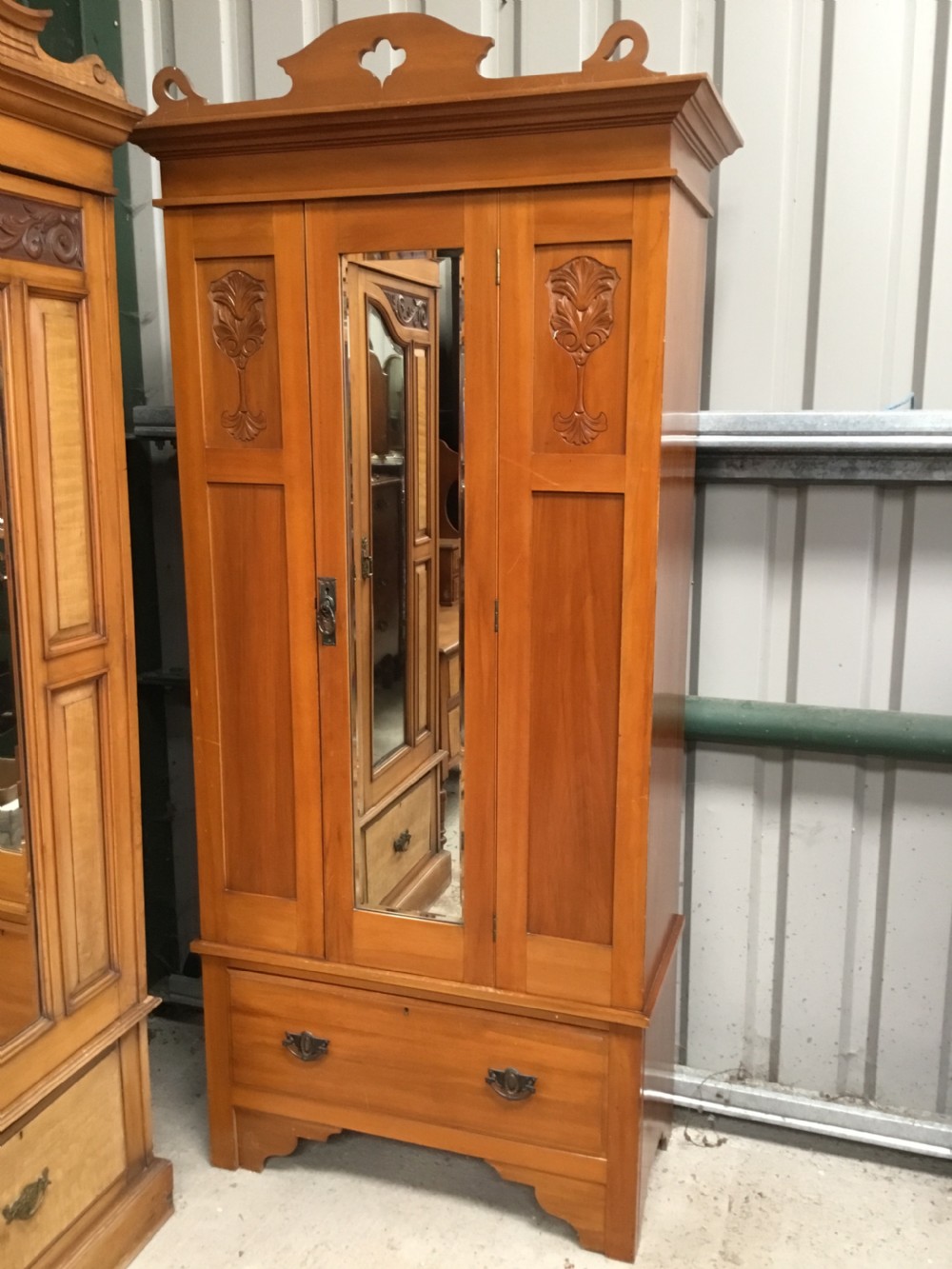 Satin Walnut Wardrobe 