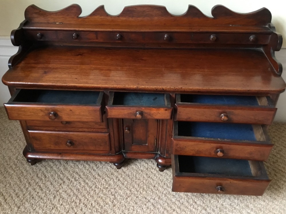 Fabulous Victorian Apprentice Cabinet in Mahogany  View VII