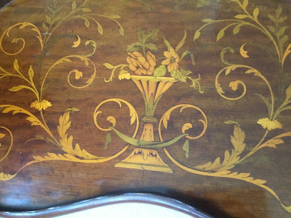 Edwardian Sheraton revival inlaid mahogany tray View IV