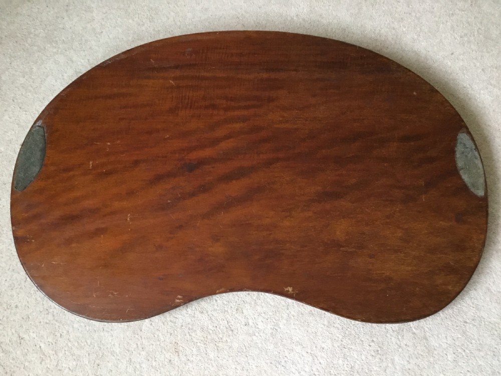 Edwardian Sheraton revival inlaid mahogany tray View VI