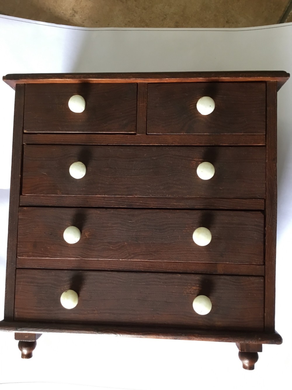 Decorated Pine Apprentice Chest of Drawers View VIII