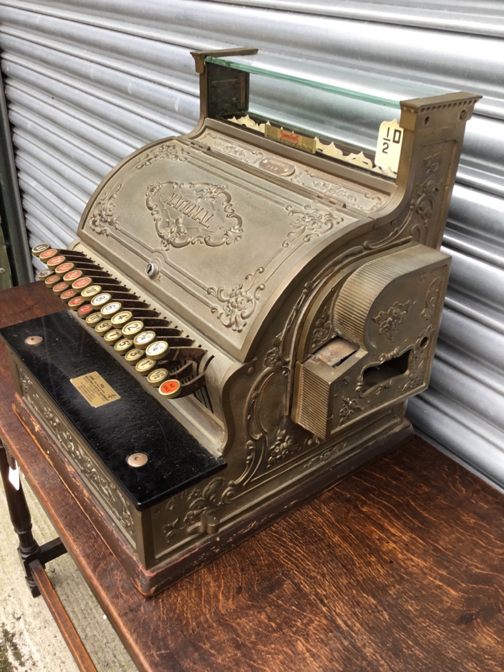 Ornate Brass National Cash Register View II