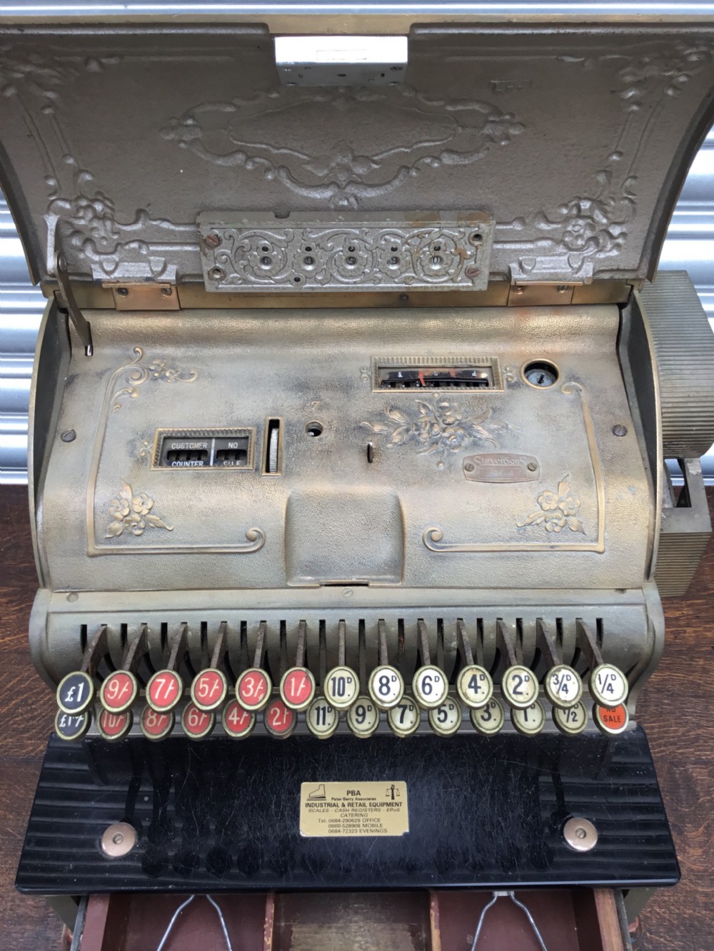 Ornate Brass National Cash Register View IV