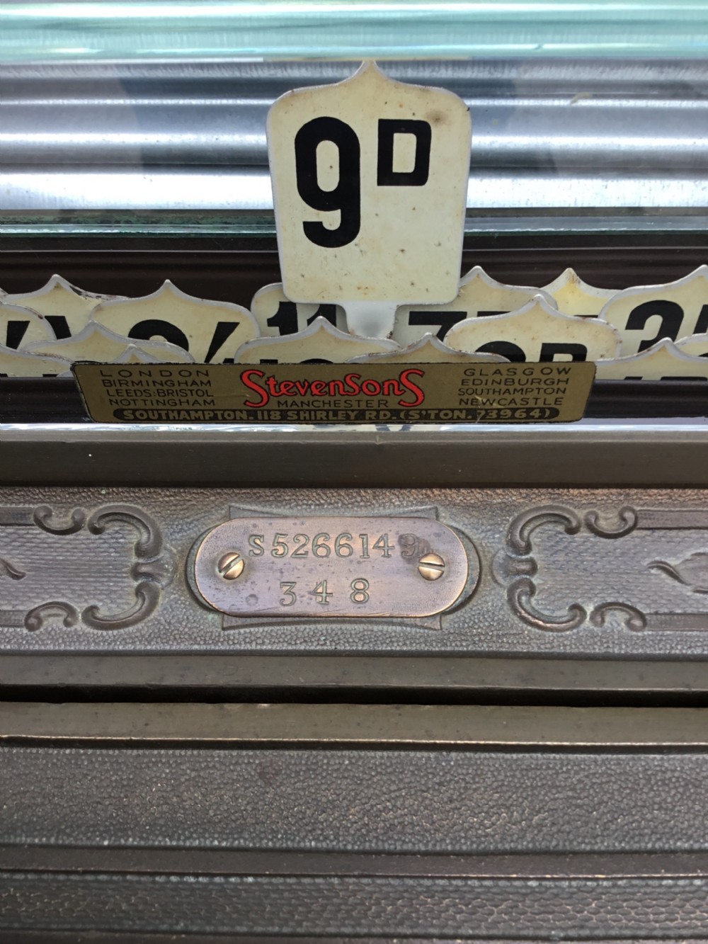 Ornate Brass National Cash Register View V