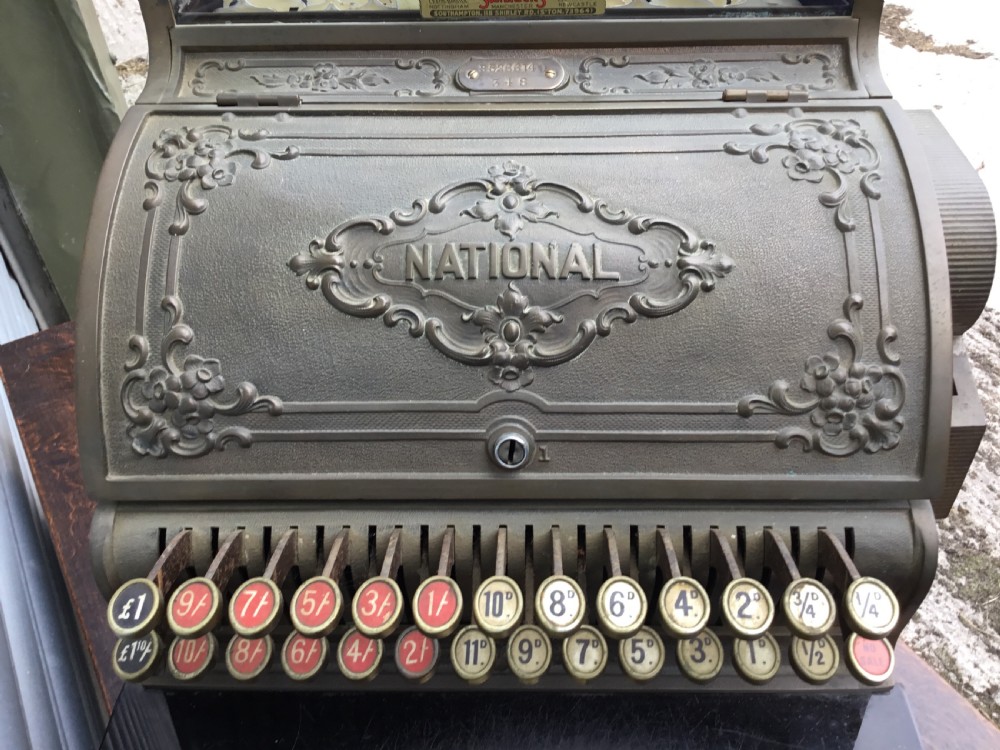 Ornate Brass National Cash Register View VIII