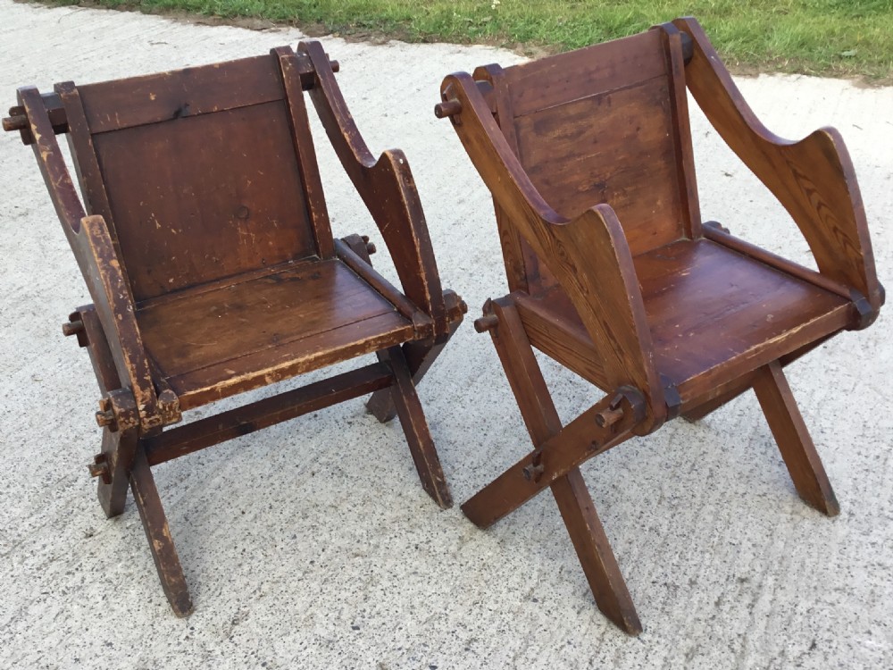 Two Glastonbury Style Chairs