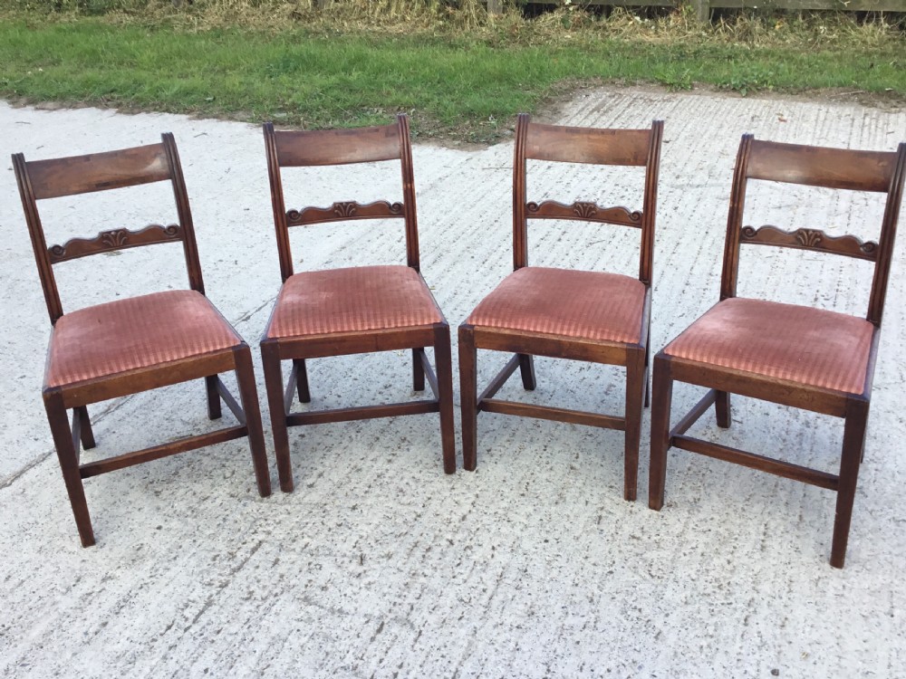 Set of Four Early 19th Century Country Chairs View IV