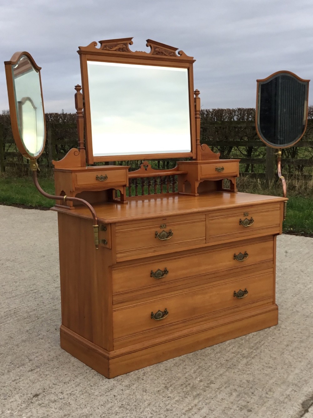 Unique Arts & Crafts Warings Dressing Table 