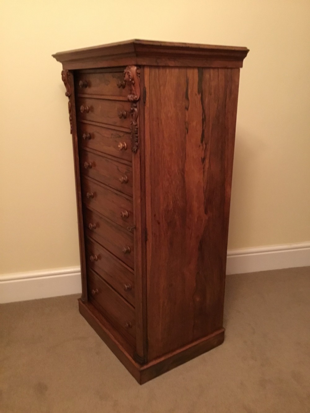 Victorian Rosewood Wellington Chest View V