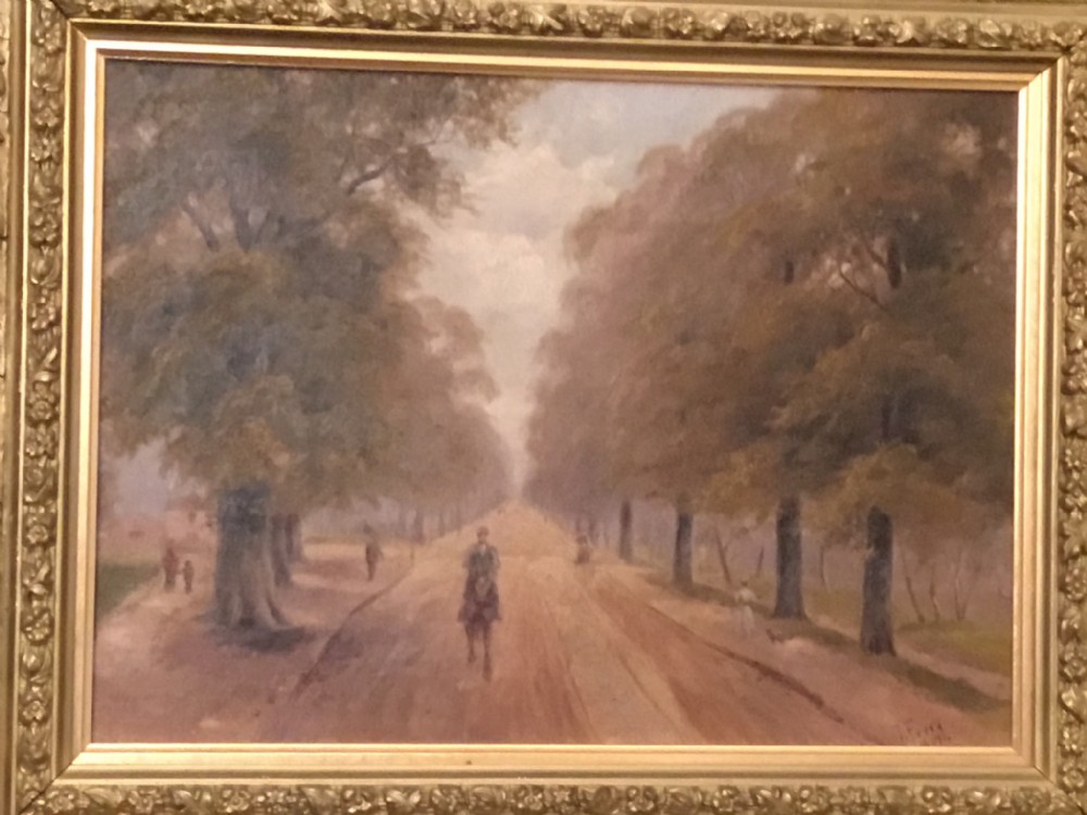 The Avenue, Southampton, 1907. Oil by J Ferry.