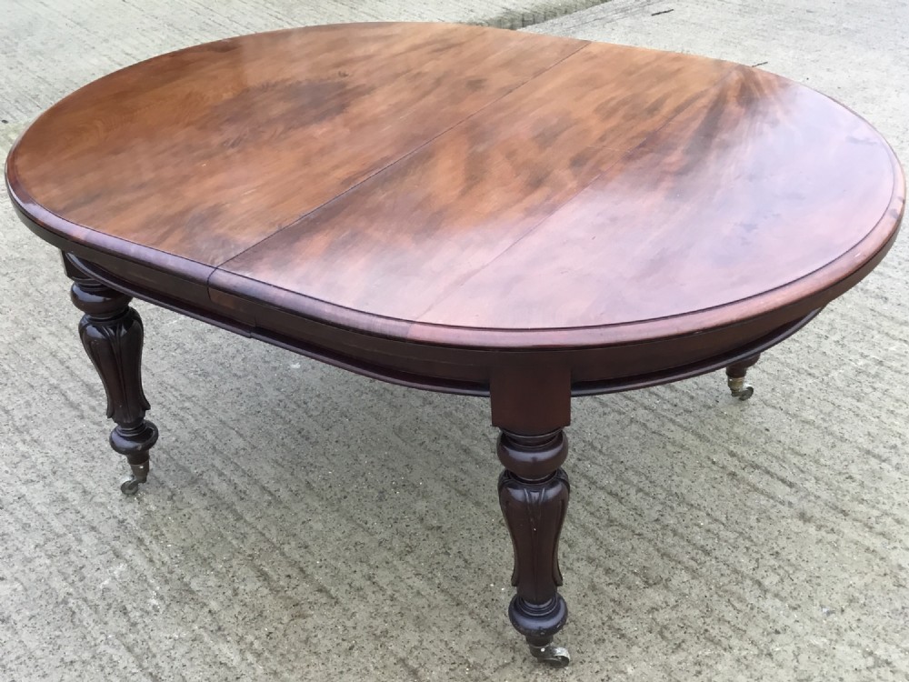 Fine Quality Victorian Mahogany extending dining table 8ft. View VI