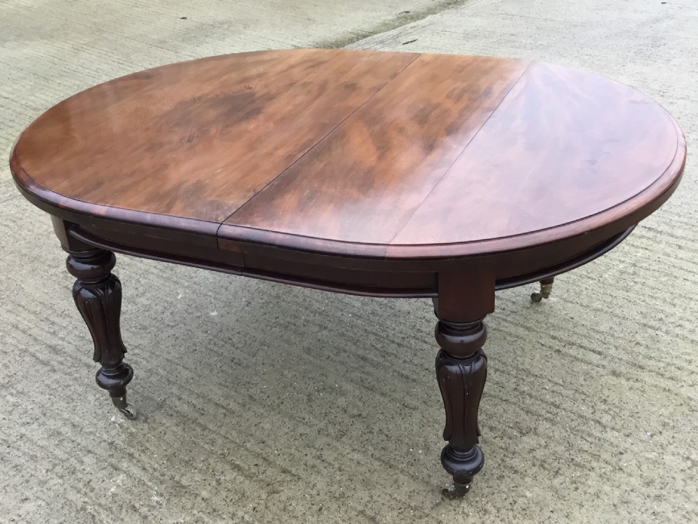 Fine Quality Victorian Mahogany extending dining table 8ft. View IX