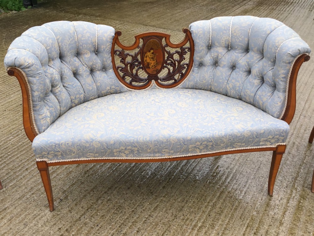 Satinwood Inlaid Salon Suite View II